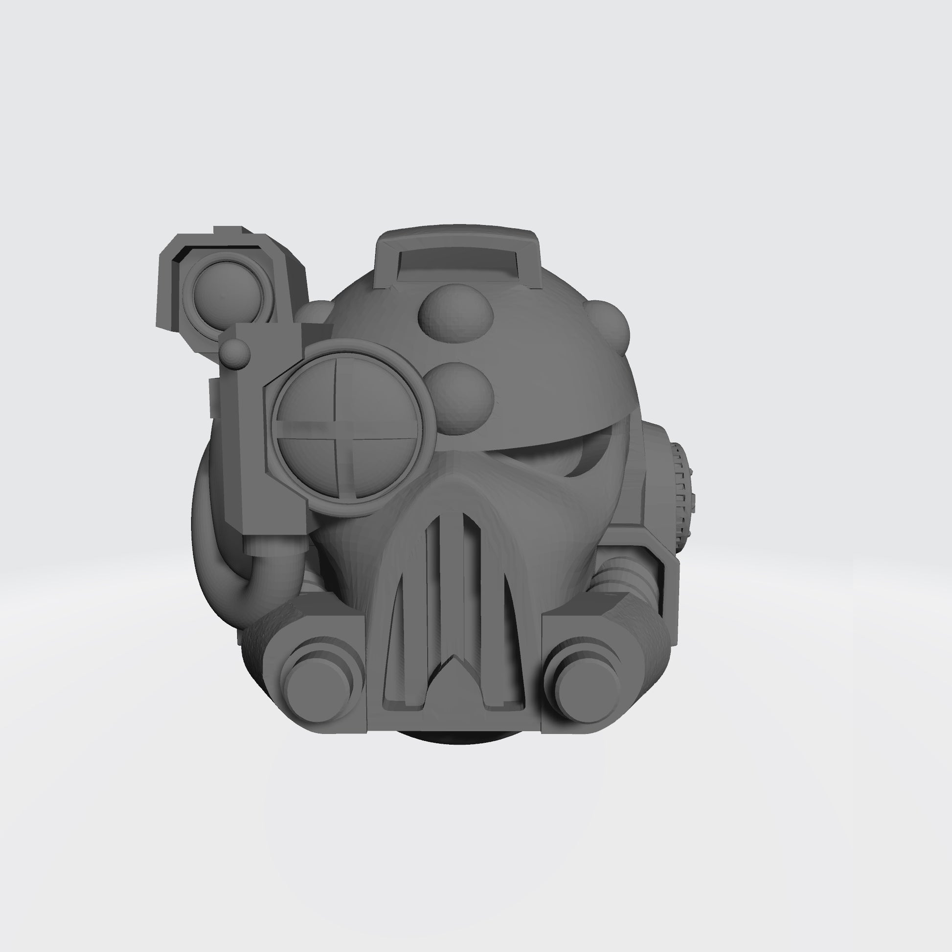 Mark V Helmet V2 with Right Optic for JoyToy Space Marine 1:18 Scale Action Figures