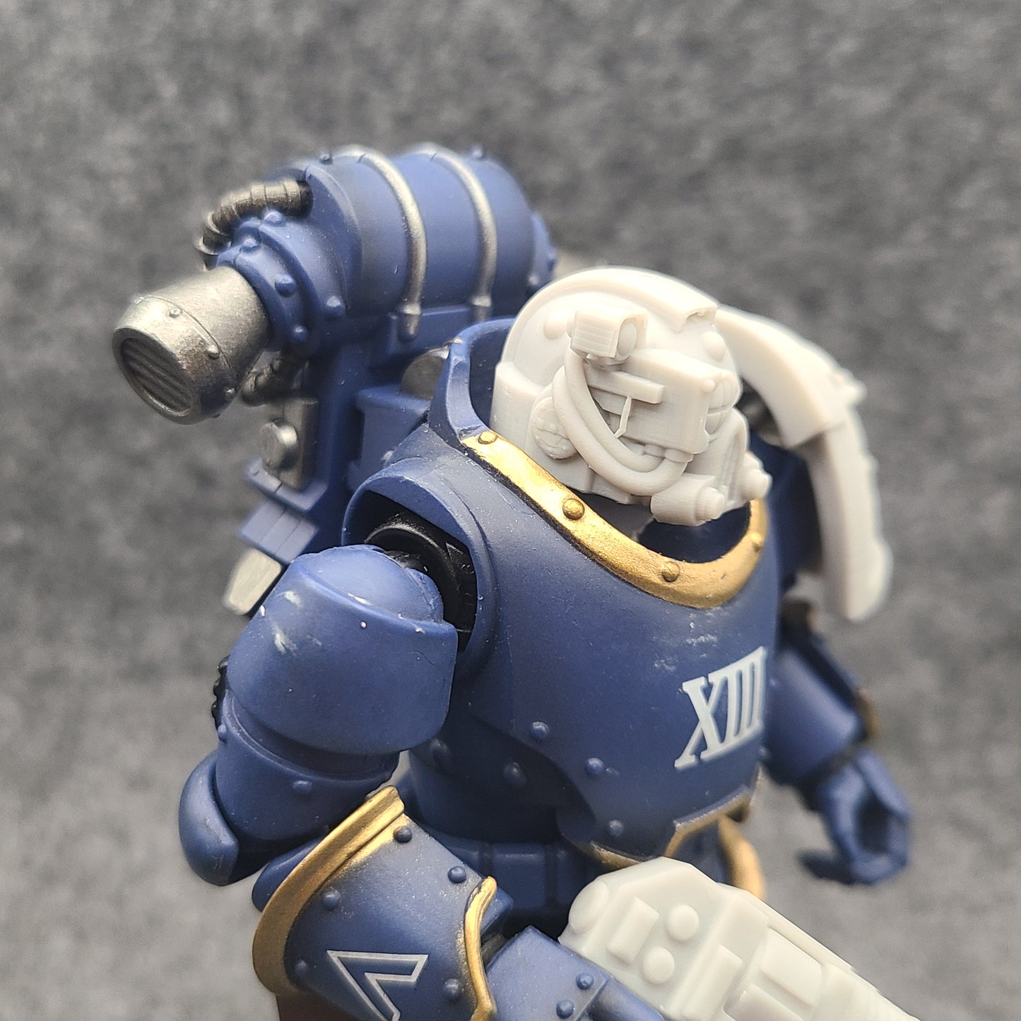 Mark V Helmet V2 with Right Optic for JoyToy Loyalists Marine Action Figures Custom 1:18th Scale Head Swap