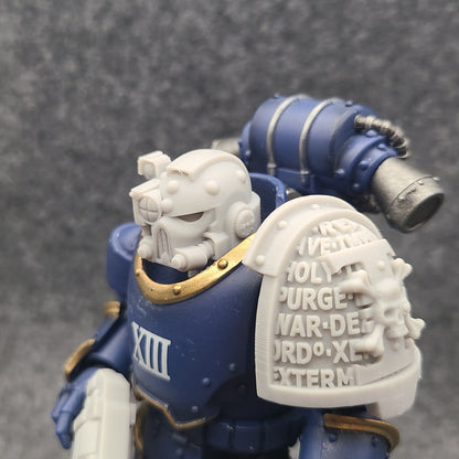 Mark V Helmet V2 with Right Optic for JoyToy Loyalists Marine Action Figures Custom 1:18th Scale Head Swap