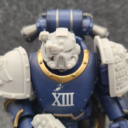 Mark V Helmet V2 with Right Optic for JoyToy Loyalists Marine Action Figures Custom 1:18th Scale Head Swap