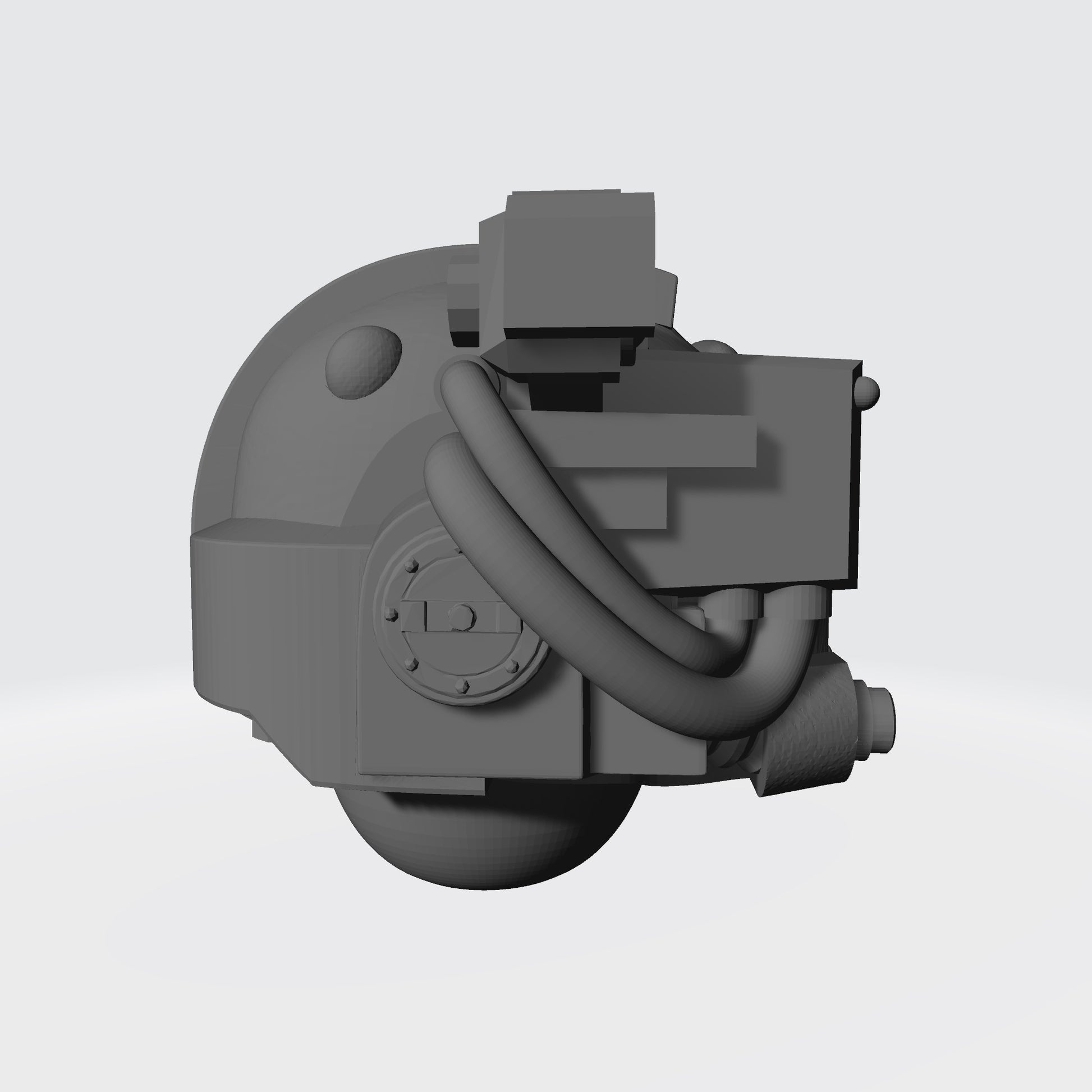 Mark V Helmet V2 with Right Optic for JoyToy Space Marine 1:18 Scale Action Figures