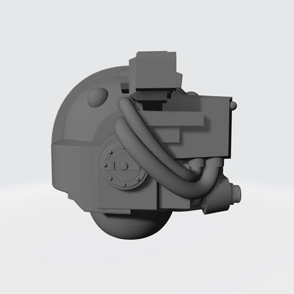 Mark V Helmet V2 with Right Optic for JoyToy Space Marine 1:18 Scale Action Figures