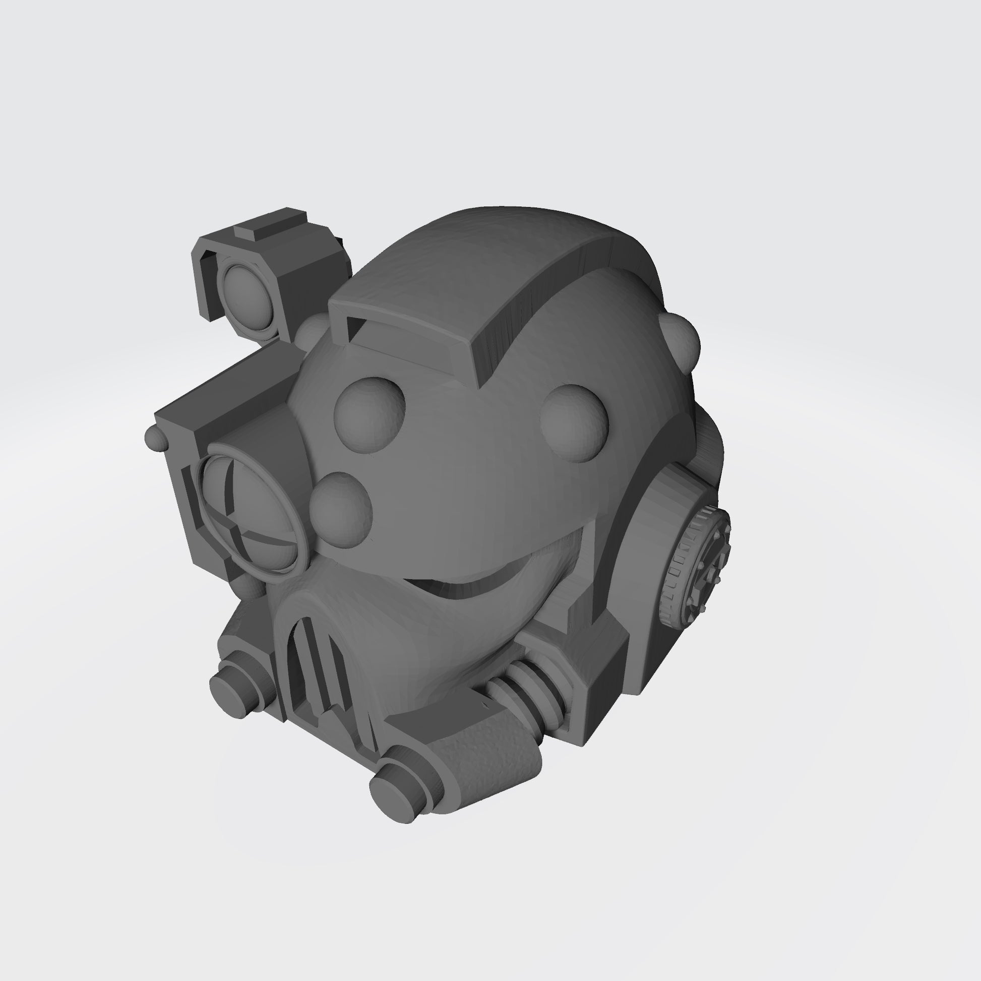 Mark V Helmet V2 with Right Optic for JoyToy Space Marine 1:18 Scale Action Figures
