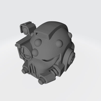 Mark V Helmet V2 with Right Optic for JoyToy Space Marine 1:18 Scale Action Figures