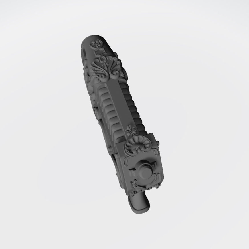 Sisters of Battle Master-Crafted Plasma Pistol with Fleur-de-lis for JoyToy Adepta Soritas Action Figures