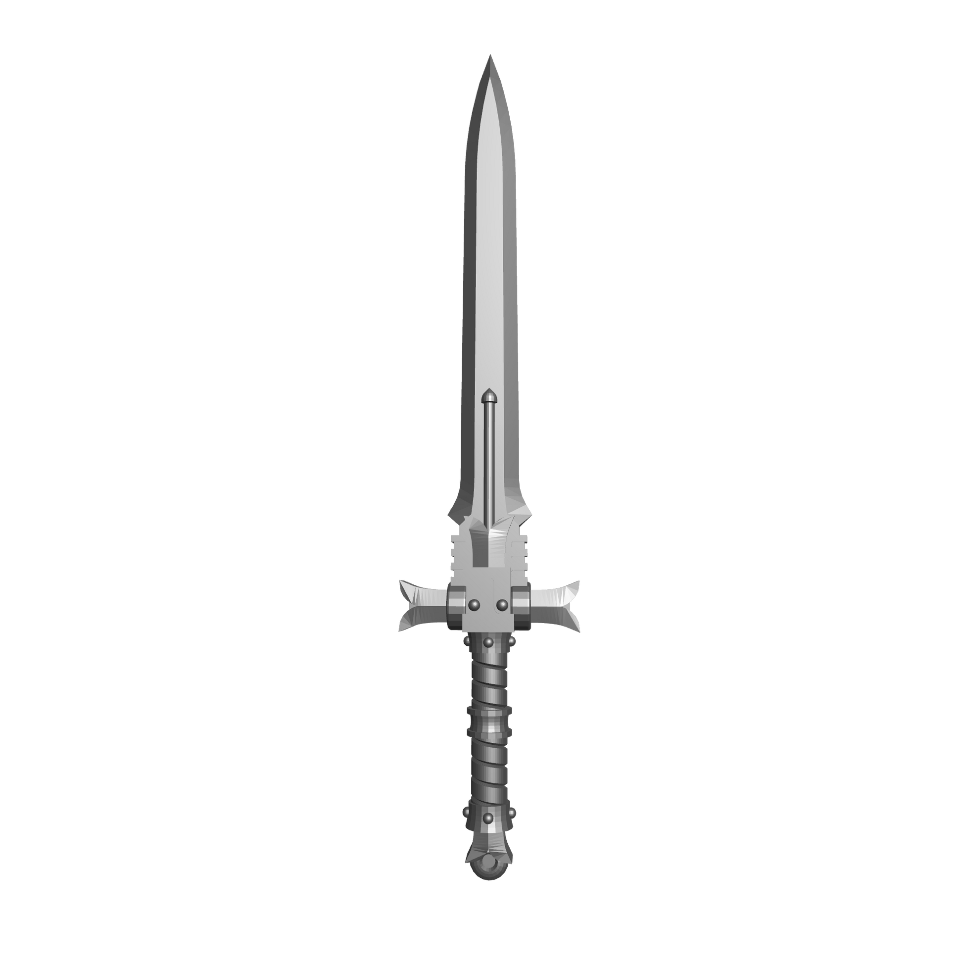 Black Templar Chapter Custom Power Sword compatible with JoyToy Space Marine Action Figures 1:18th Scale Custom Part