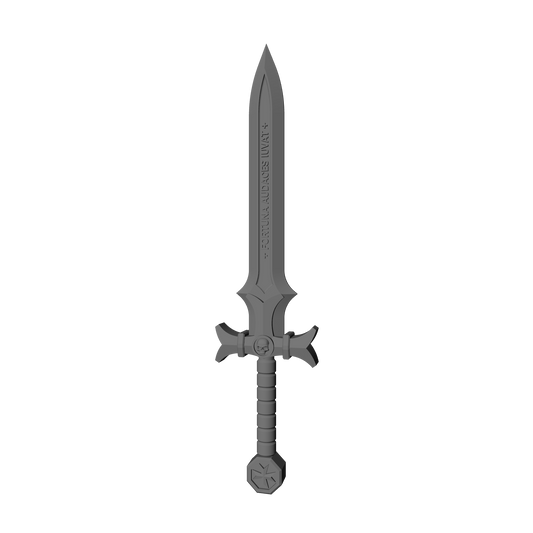 Templar Warrior Order Power Sword V2 resin close combat weapon compatible with JoyToy 1:18 scale armored action figures.