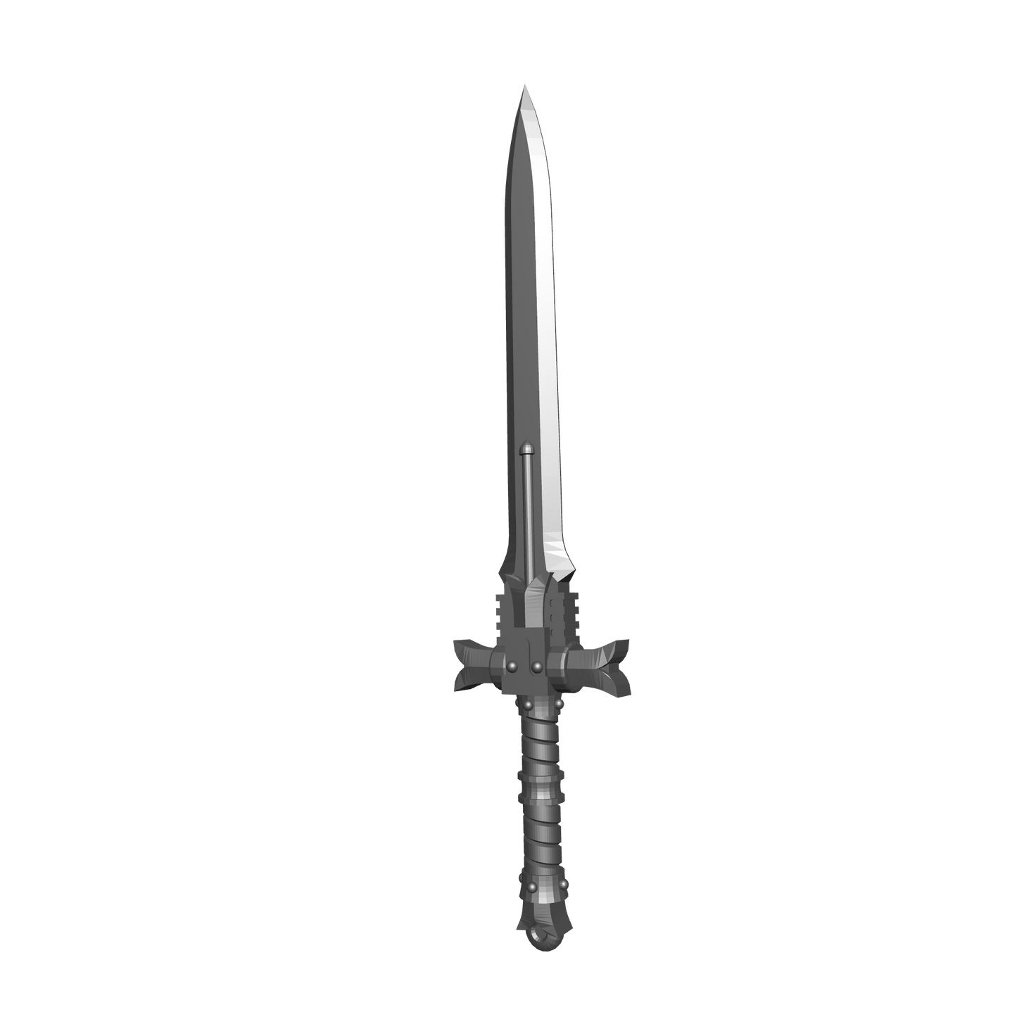 Black Templar Chapter Custom Power Sword compatible with JoyToy Space Marine Action Figures 1:18th Scale Custom Part