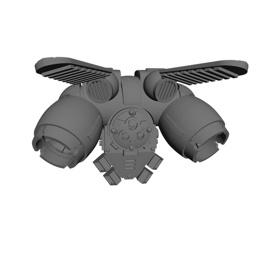 Plague Legions Winged Jump Pack for JoyToy Traitor Marine Action Figures Custom 1:18th Scale Backpack