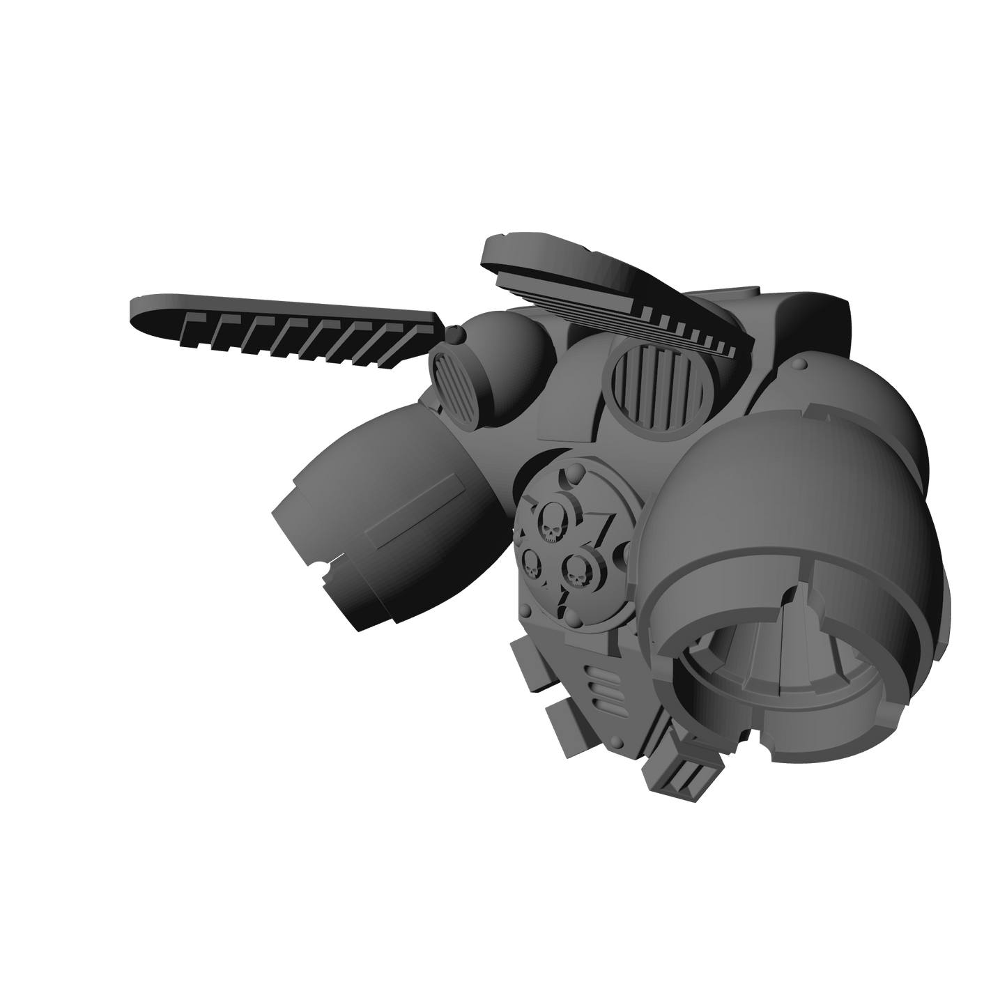 Plague Legions Winged Jump Pack for JoyToy Traitor Marine Action Figures Custom 1:18th Scale Backpack
