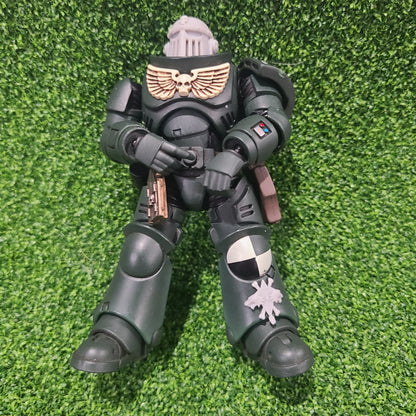 Custom Space Wolf Legion Two Wolves and Runes Shin Armor Decal for JoyToy Space Knight Action Figures