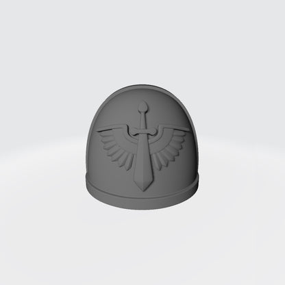 Dark Angels MKIV Shoulder Pad Version 2 Compatible with JoyToy Warhammer 40K Space Marine Action Figures
