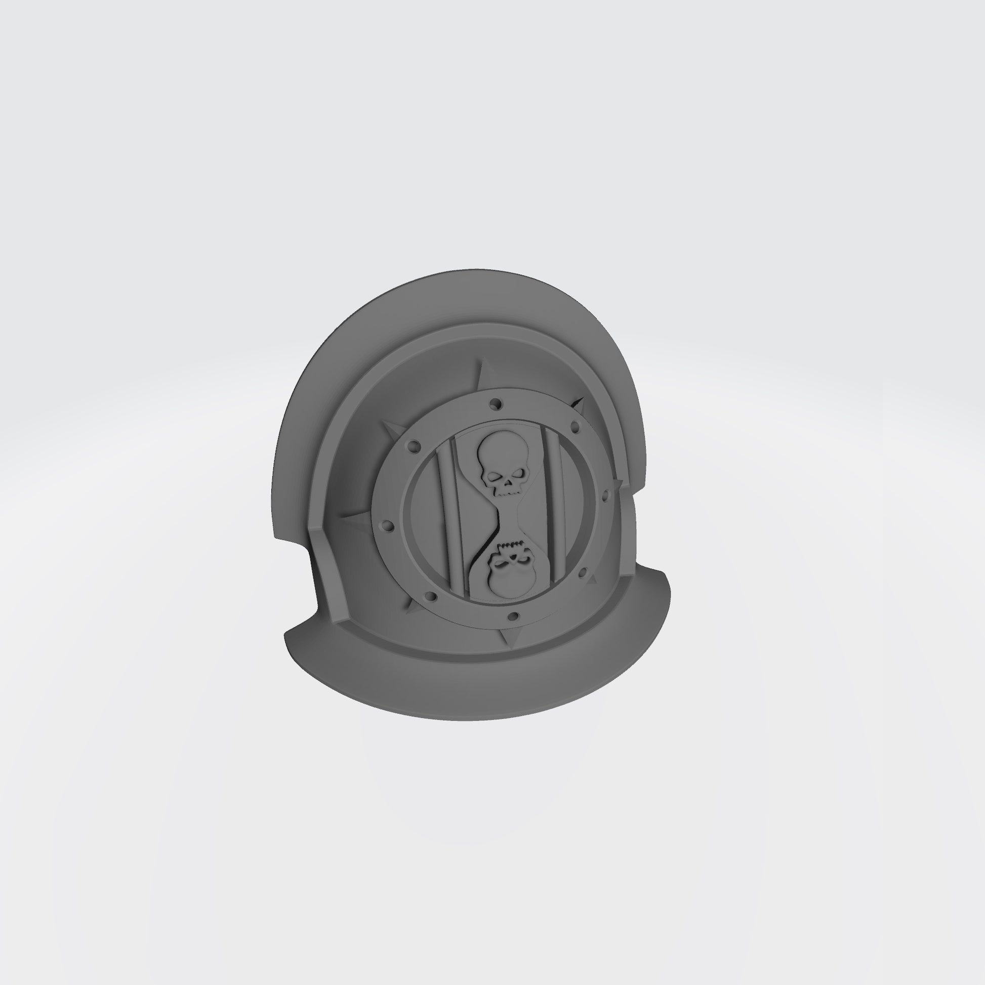 The Dreadwing MKVII Shoulder Pad Gen: 7 Pauldron Notched Vambrance Thin Double is compatible with the Dark Angels Legion JoyToy Space Marines*, from the Heresy era.