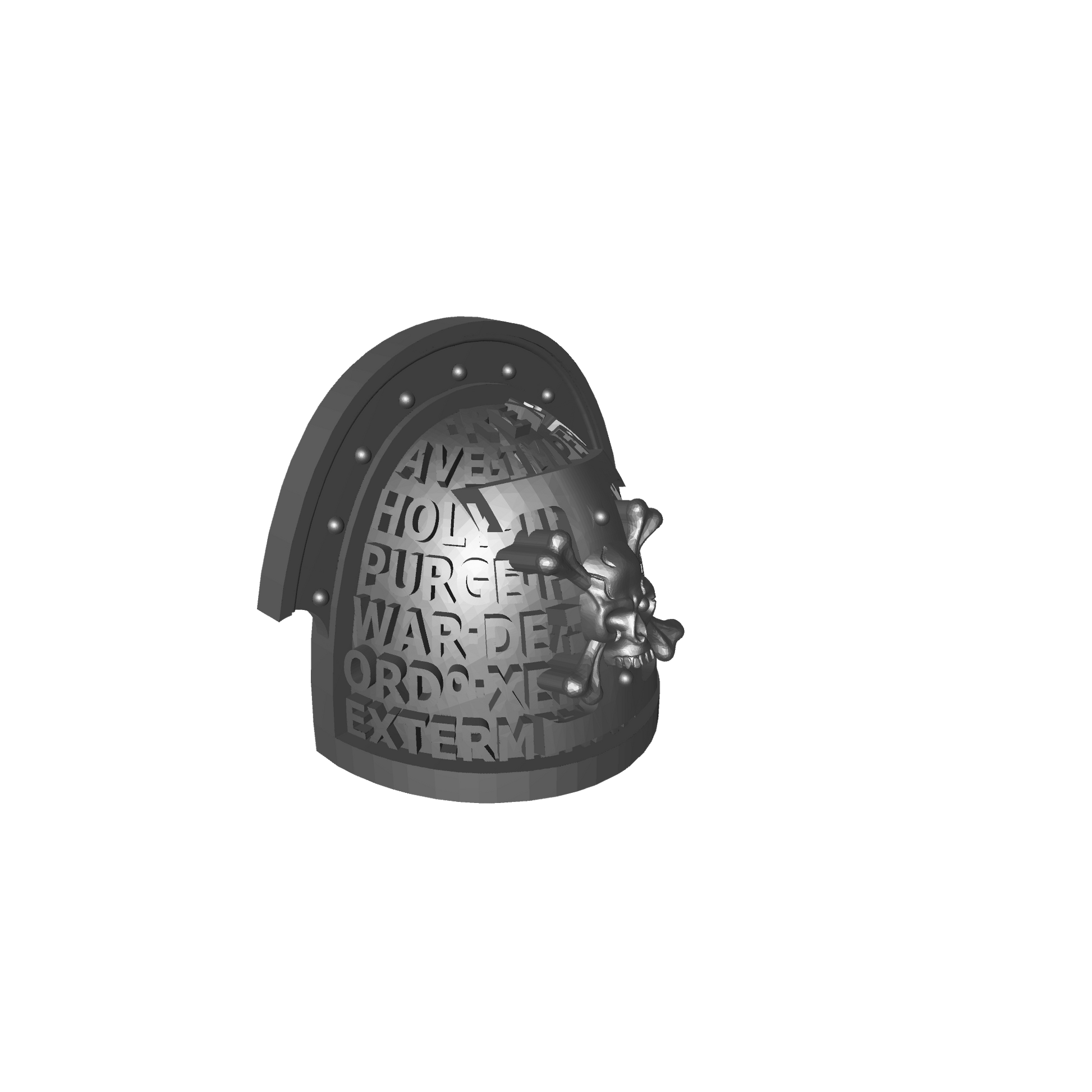 Deathwatch Mark VIII Shoulder Pad Version 01 for JoyToy Loyalist Marine Action Figures Custom 1:18th Scale Pauldron