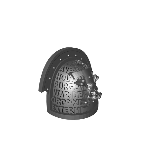Deathwatch Mark VIII Shoulder Pad Version 01 for JoyToy Loyalist Marine Action Figures Custom 1:18th Scale Pauldron