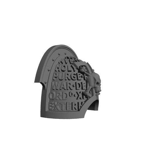 Deathwatch Mark VIII Shoulder Pad Version 02 for JoyToy Loyalist Marine Action Figures Custom 1:18th Scale Pauldron