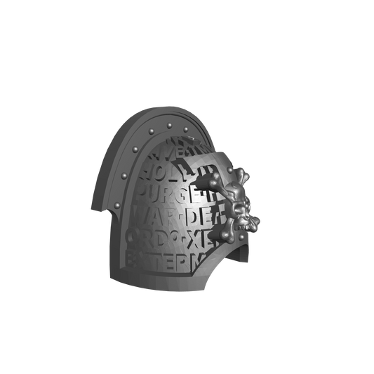 Deathwatch Mark VIII Shoulder Pad Version 03 for JoyToy Loyalist Marine Action Figures Custom 1:18th Scale Pauldron