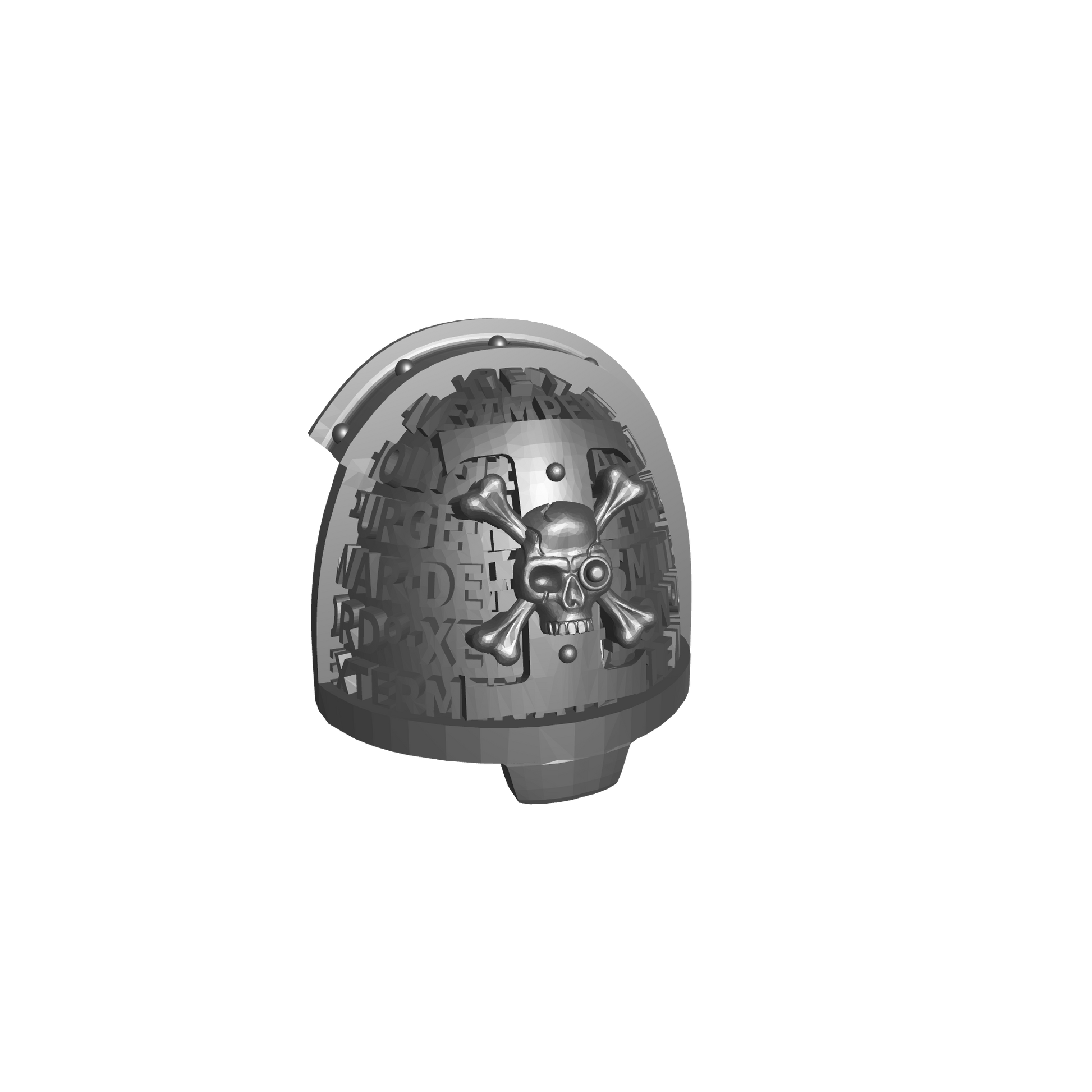 Deathwatch Mark VIII Shoulder Pad Version 04 for JoyToy Grimdark Marine Action Figures Custom 1:18th Scale Upgrade
