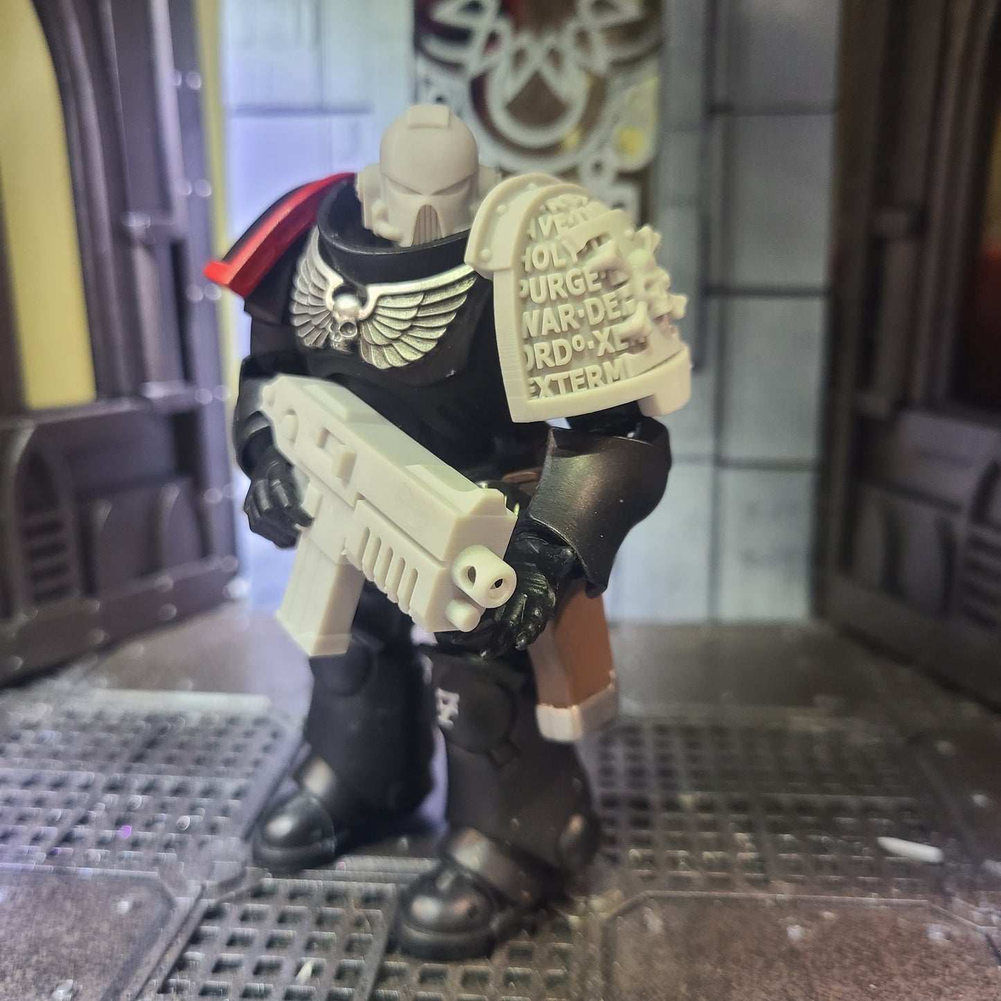 Deathwatch Mark VIII Shoulder Pad Version 04 for JoyToy Grimdark Marine Action Figures Custom 1:18th Scale Upgrade