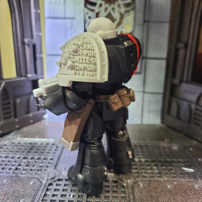 Deathwatch Mark VIII Shoulder Pad Version 04 for JoyToy Grimdark Marine Action Figures Custom 1:18th Scale Upgrade