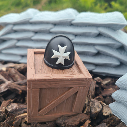 Black Templar Shoulder Pad Decal for JoyToy Loyalist Marine Action Figures Custom 1:18th Scale Insignias