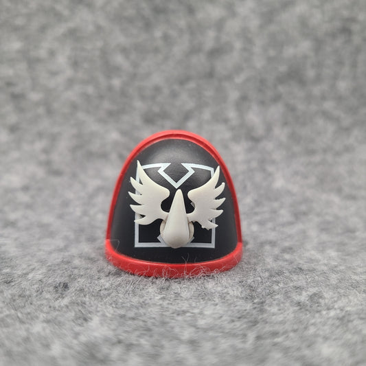 Blood Angels Shoulder Pad Decal Blood Drop with Wings for JoyToy Space Marines