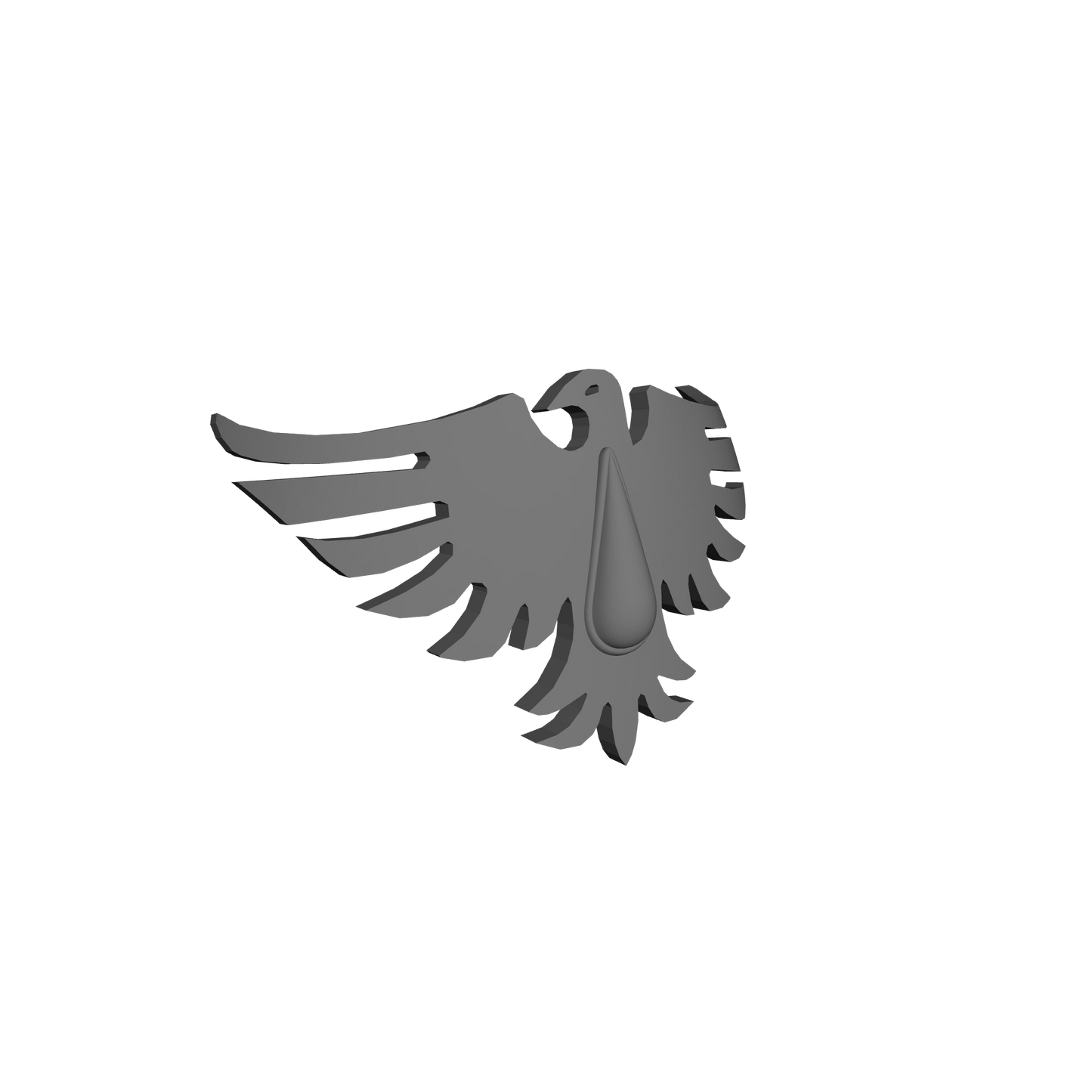 Blood Ravens Chapter Shoulder Pad Decal Ver. 1 for JoyToy Space Marine Action Figures Custom 1:18th Scale Insignia