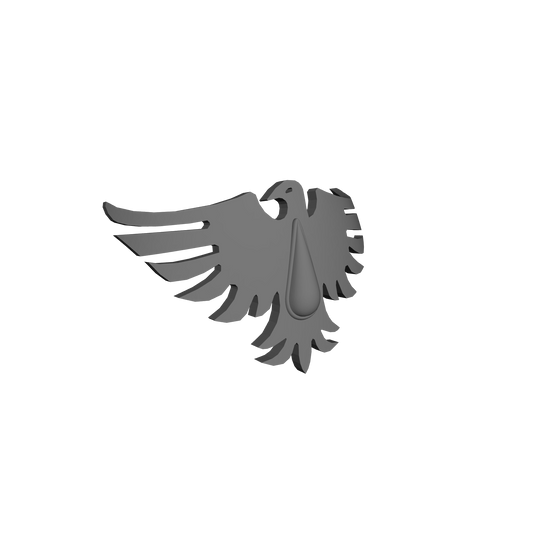 Blood Ravens Chapter Shoulder Pad Decal Ver. 1 for JoyToy Space Marine Action Figures Custom 1:18th Scale Insignia