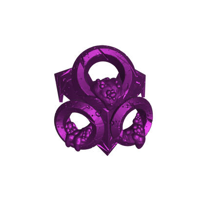 Legion of Nurgle Decayed Shoulder Pad Decal for JoyToy Traitor Marine Action Figures Custom 1:18th Scale Insignia