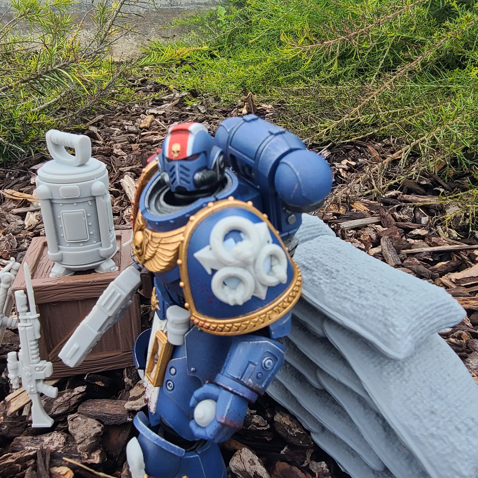 Plague Legion Decayed Shoulder Pad Decal for JoyToy Traitor Marine Action Figures Custom 1:18th Scale Insignia