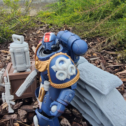 Plague Legion Decayed Shoulder Pad Decal for JoyToy Traitor Marine Action Figures Custom 1:18th Scale Insignia