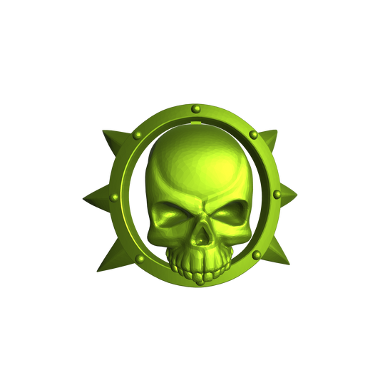 Death Guard Legion Shoulder Pad Decal Pre for JoyToy Loyalist Marine Action Figures Custom 1:18th Scale Insignia