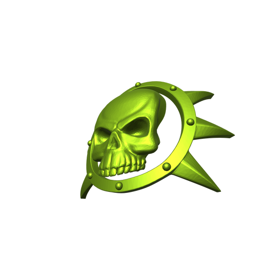 Death Guard Legion Shoulder Pad Decal Pre for JoyToy Loyalist Marine Action Figures Custom 1:18th Scale Insignia