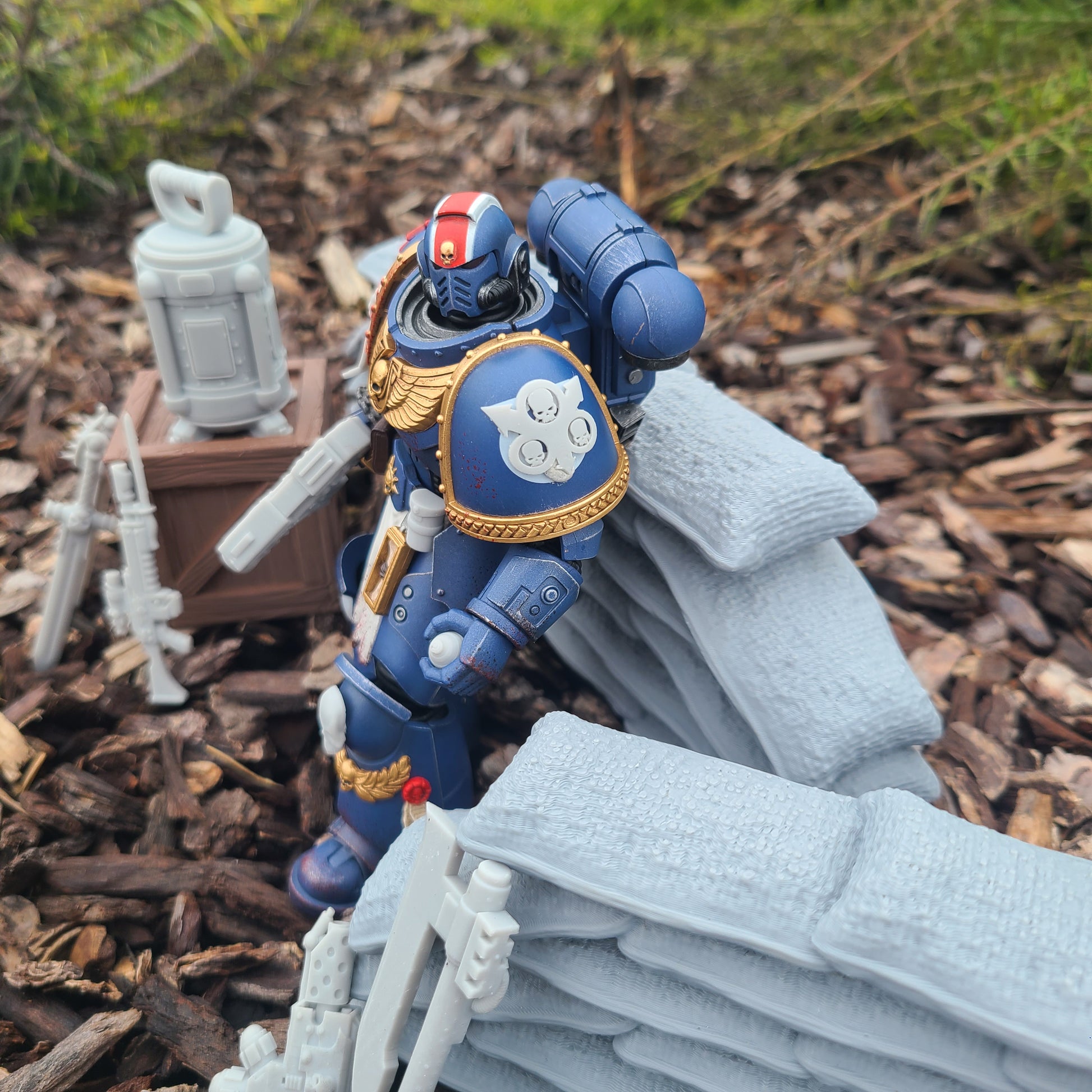 Plague Legion Shoulder Pad Flat Decal for JoyToy Traitor Marine Action Figures Custom 1:18th Scale Insignia