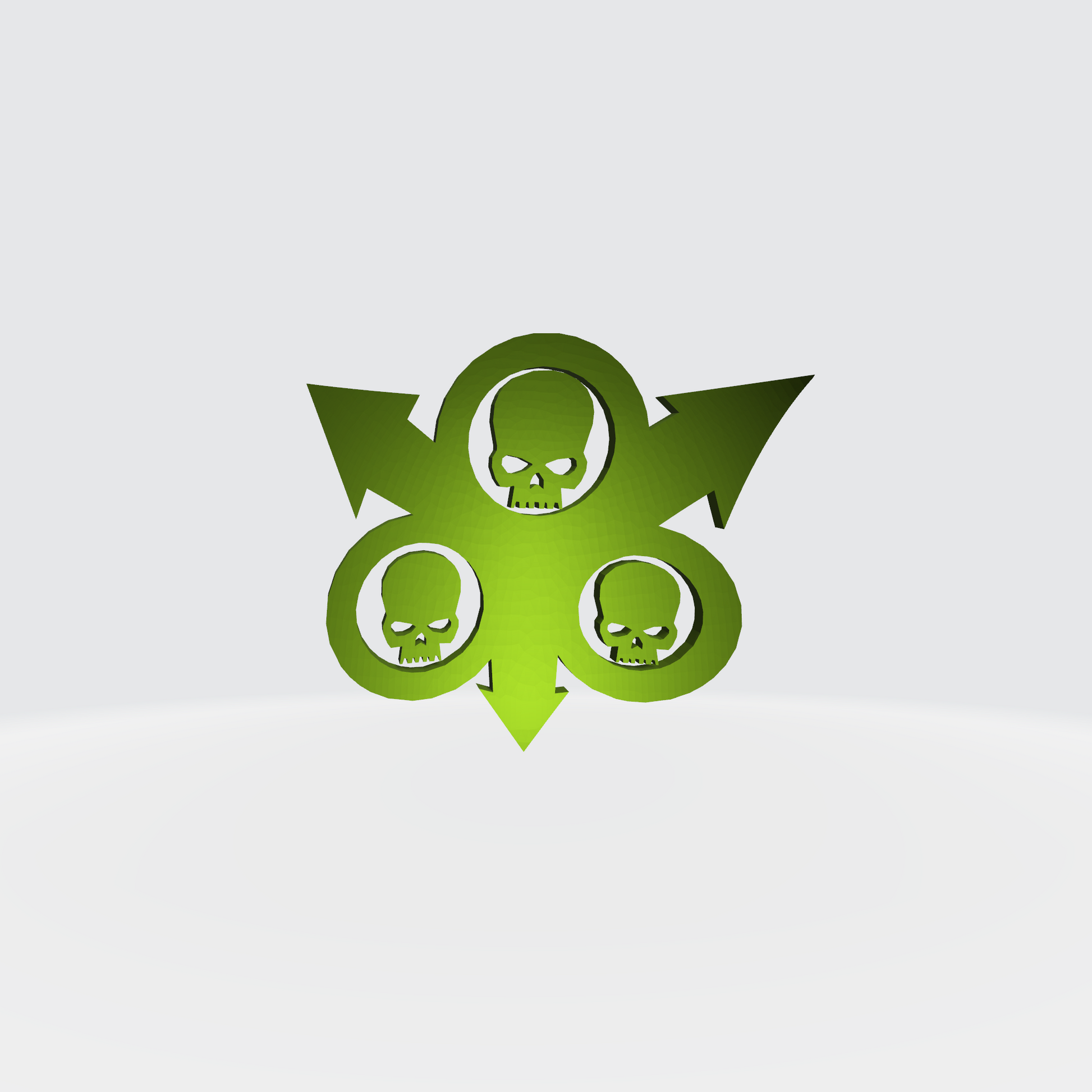 Plague Legion Shoulder Pad Flat Decal for JoyToy Traitor Marine Action Figures Custom 1:18th Scale Insignia