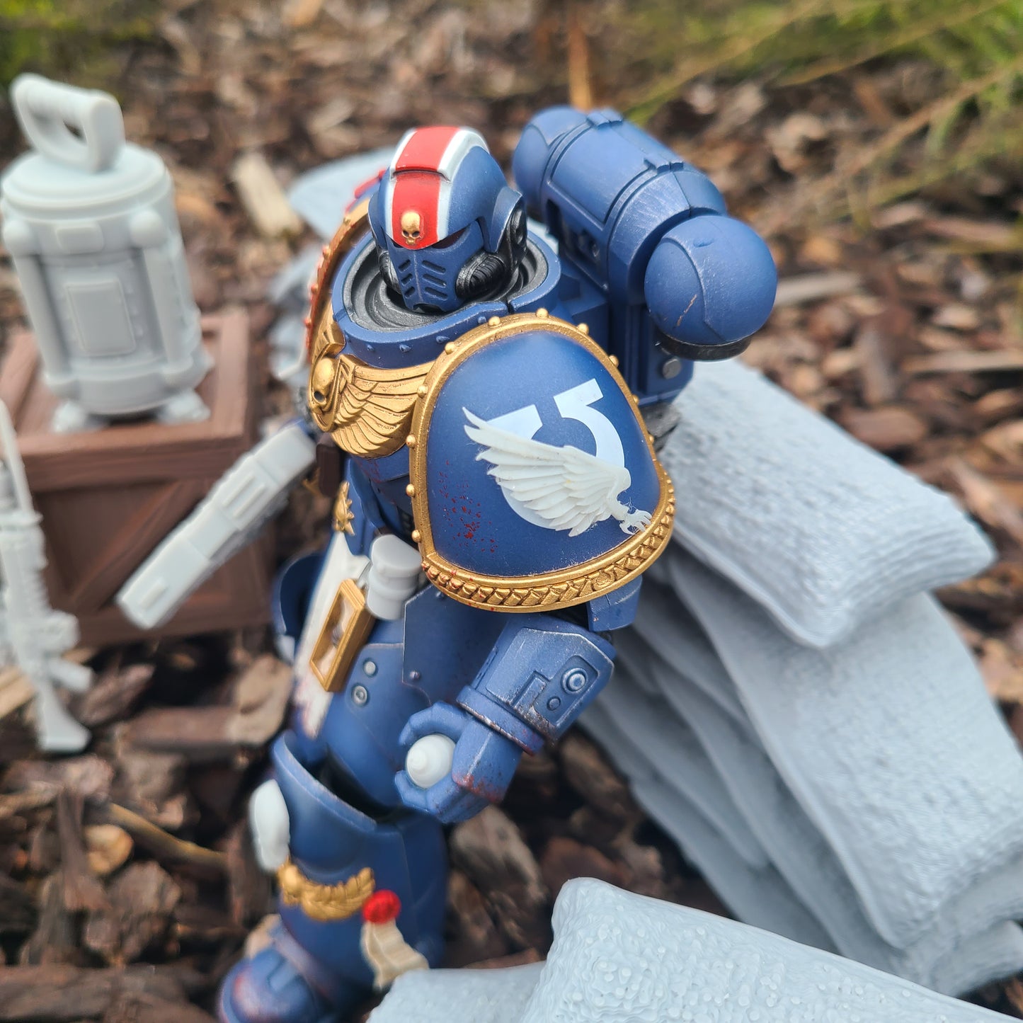 Hedonistic Legion Shoulder Pad Decal Right for JoyToy Traitor Marine Action Figures Custom 1:18th Scale Insignias