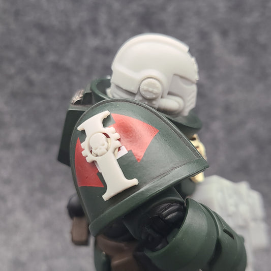 Inquisition Shoulder Pad Decal V2 for JoyToy Grimdark Marine Action Figures Custom 1:18th Scale Parts