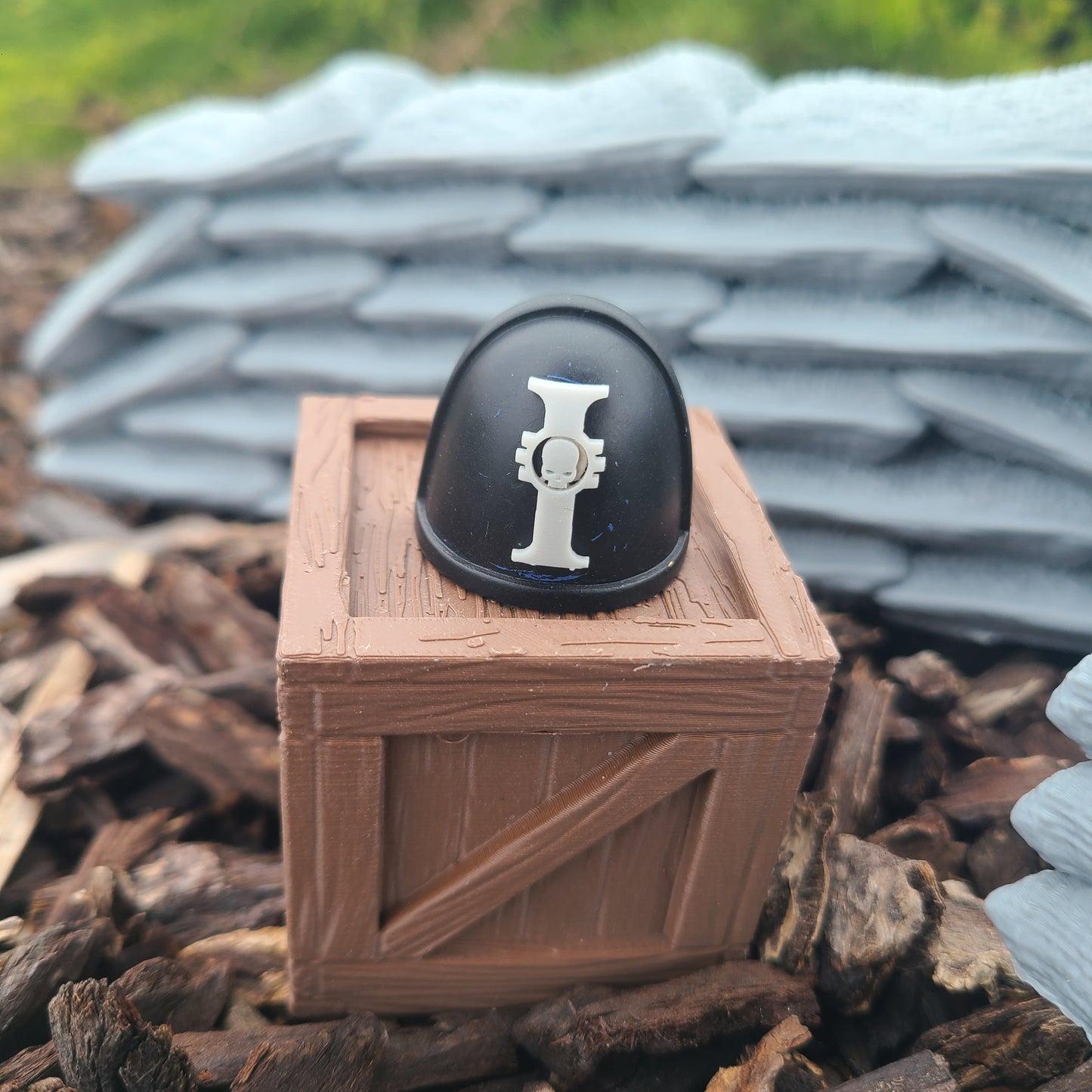 Inquisition Shoulder Pad Decal V2 for JoyToy Loyalist Marine Action Figures Custom 1:18th Scale Insignias