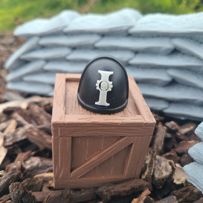 Inquisition Shoulder Pad Decal V2 for JoyToy Loyalist Marine Action Figures Custom 1:18th Scale Insignias