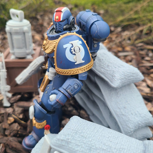 Inquisition Shoulder Pad Decal V2 for JoyToy Loyalist Marine Action Figures Custom 1:18th Scale Insignias
