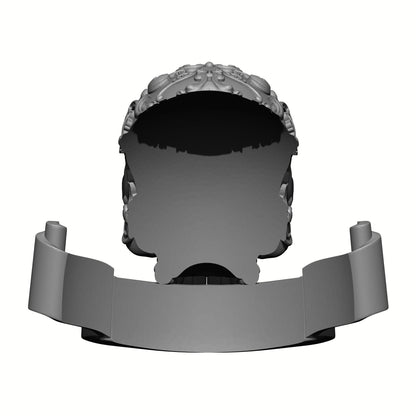 Los Muertos Chapter Shoulder Pad Decal Skull and Scroll for JoyToy Loyalist Marine Action Figures Custom 1:18th Scale Part