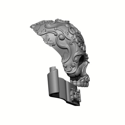 Los Muertos Chapter Shoulder Pad Decal Skull and Scroll for JoyToy Loyalist Marine Action Figures Custom 1:18th Scale Part