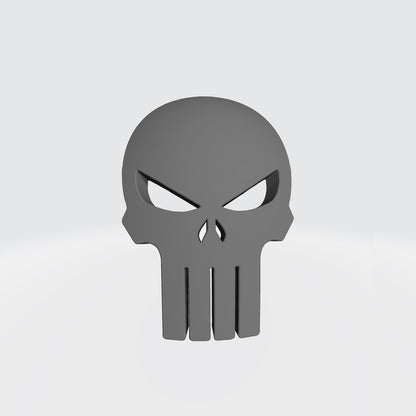 Decal Shoulder Pad Punisher 3D: Warhammer 40K JoyToy Compatible Space Marine 1:18 Action Figure 4" Custom Part