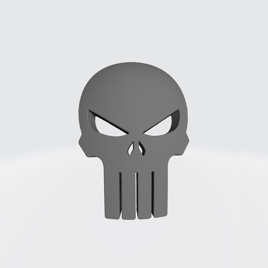 Decal Shoulder Pad Punisher 3D: Warhammer 40K JoyToy Compatible Space Marine 1:18 Action Figure 4" Custom Part