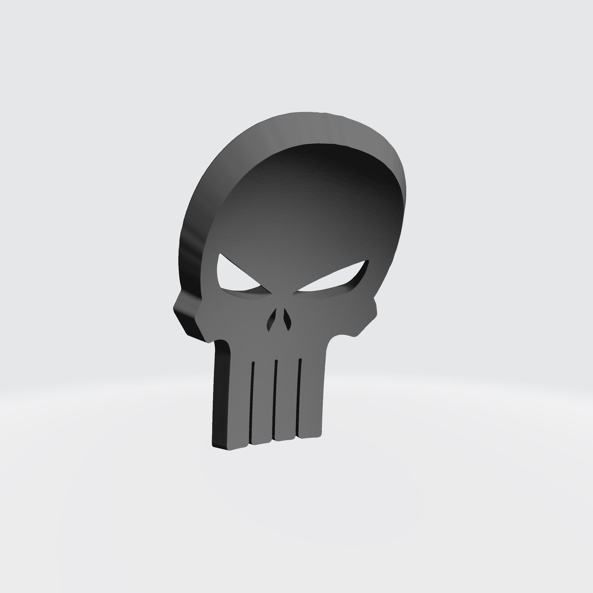 Decal Shoulder Pad Punisher 3D: Warhammer 40K JoyToy Compatible Space Marine 1:18 Action Figure 4" Custom Part