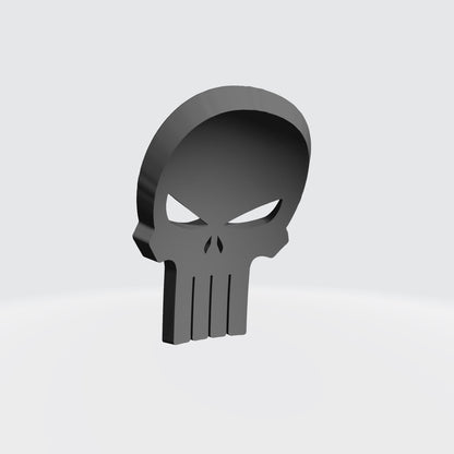 Decal Shoulder Pad Punisher 3D: Warhammer 40K JoyToy Compatible Space Marine 1:18 Action Figure 4" Custom Part
