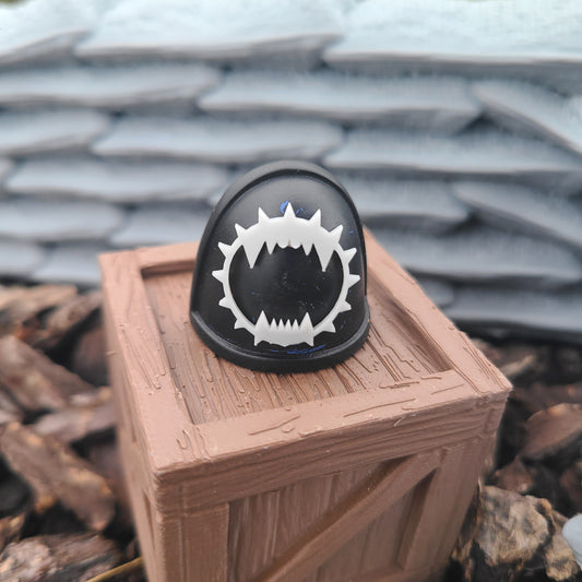 World Eaters Legion Shoulder Pad Decal for JoyToy Traitor Marine Action Figures Custom 1:18th Scale Insignia