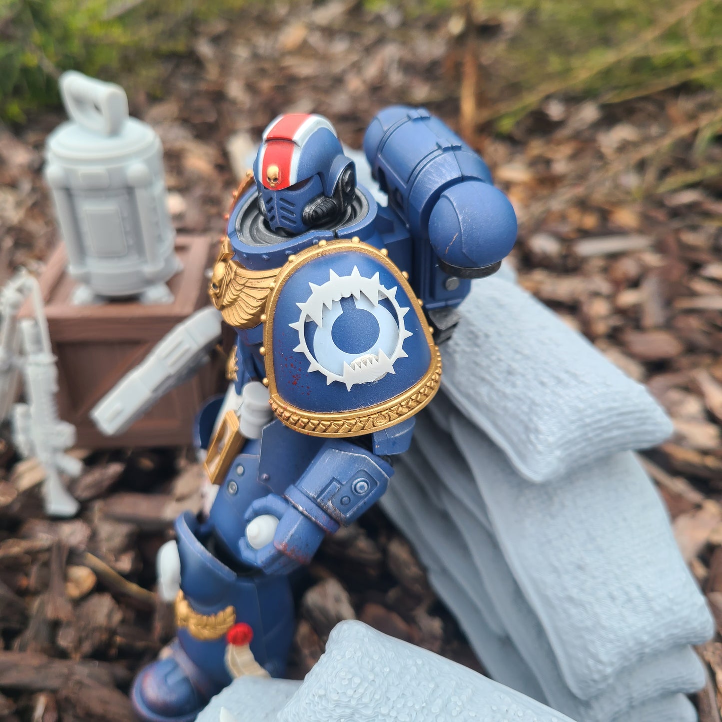 World Eaters Legion Shoulder Pad Decal for JoyToy Traitor Marine Action Figures Custom 1:18th Scale Insignia
