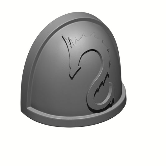 Emperors Dragons Chapter MKIV Shoulder Pad for JoyToy Loyalist Marine Action Figure Custom 1:18th Scale Pauldron