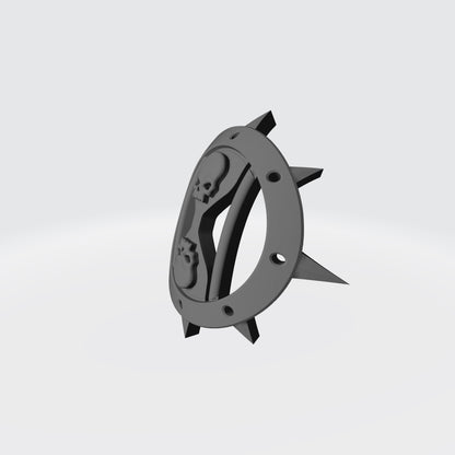 Dark Angels Dreadwing Shoulder Pad Decal for JoyToy Space Marine Action Figures Custom 1:18th Scale Parts